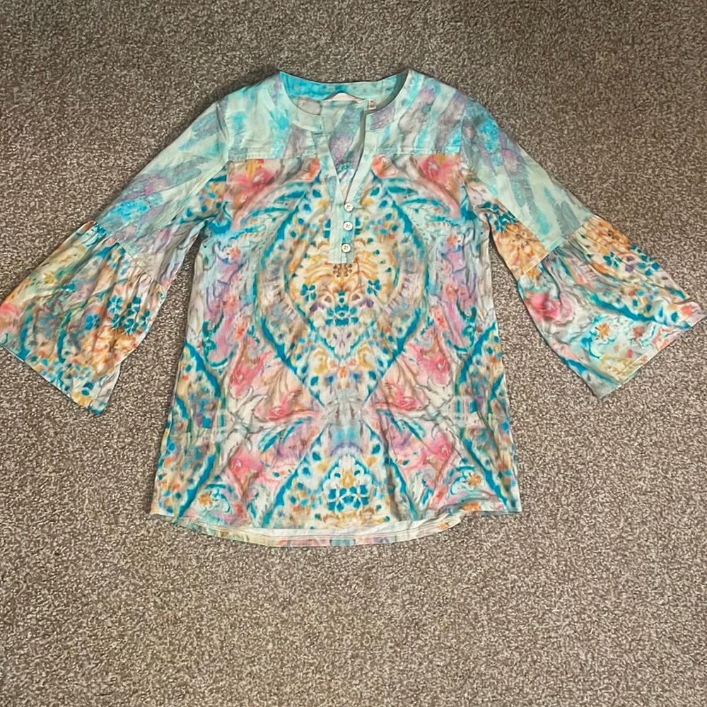 Soft Surroundings Tye Dye Blouse